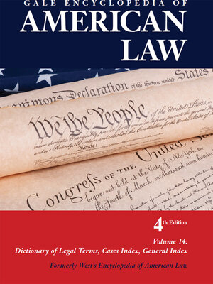 cover image of Gale Encyclopedia of American Law